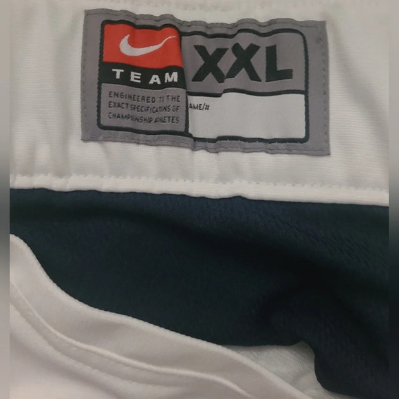 Nike Vapor Men's Baseball Pants-White and Navy Blue, Unhemmed - Picture 9 of 9